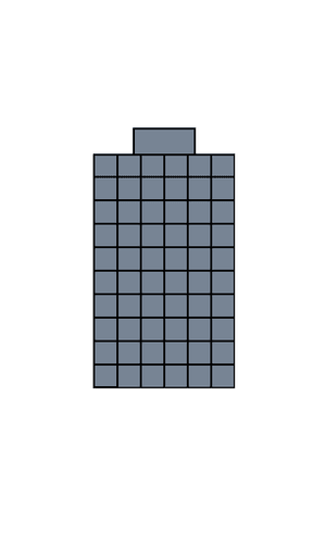 Safety Cover For Rectangular 25'x50' Pool With Central Steps, 3x3 Grid